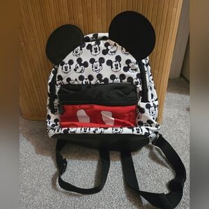 Mickey Mouse Mini Backpack - Black and Red